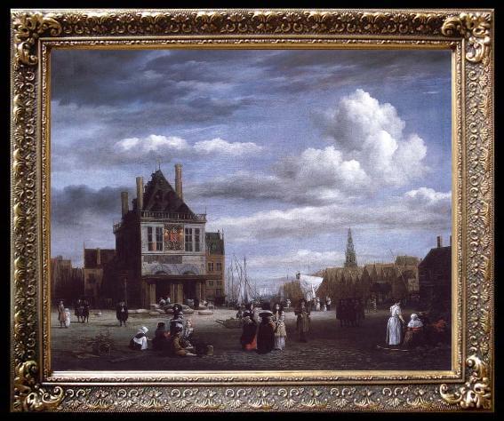Jacob van Ruisdael The Dam with the weigh house at Amsterdam
